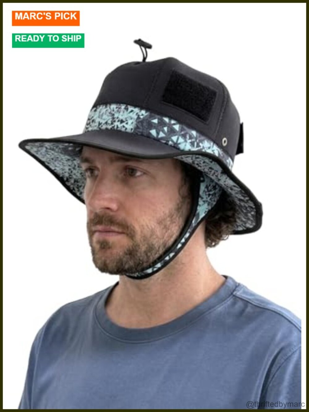 3mm Neoprene Surf Bucket Hat Wide Brim Water Sports Sun Hat